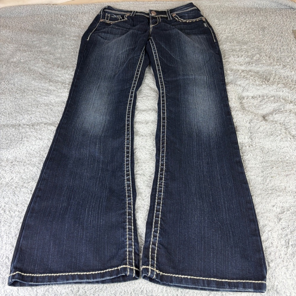 Silver Jeans Co Natsuki Flap Bootcut Jeans Dark Wash Indigo W30 L33 Mens